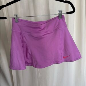 Nike Pink Dri-FIT Athletic Skirt with Subtle Orange Logo